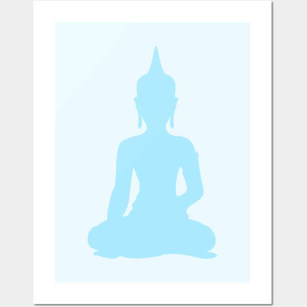 Pastel Sky Buddha Wall Art by XOOXOO